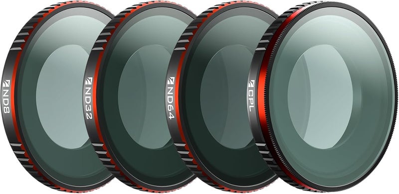 FreeWell مجموعة فلتر يومية قياسية لـ Insta360 GO Ultra – فلاتر ND8 و ND32 و ND64 و CPL للتحكم المحسن في التعرض وتقليل الانعكاسات - Image 1
